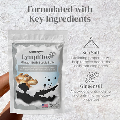 Ceoerty™ LymphTox Ginger Bath Scrub Salts